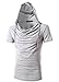 Mada Mens Active T Shirts Short Sleeve Sport Hoodies