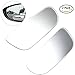 ALLCACA Frameless Square Blind Spot Mirror Square Car Exterior Mirror Square Rear View Mirrors with 3M Adhesive and HD Convex Glass, Easy to Adjust with 360 Degree Rotation, Set of 2, 3.5''x 1.2''
