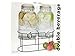 Simple Flow - Double Mason Jar Glass Drink Beverage Dispenser - 1.5 gallons each