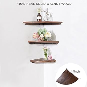 Amazon.com: Joel's Antiques, Rustic, Floating Corner Shelf
