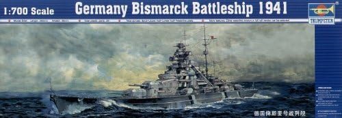 1/700 Germ Battleship Bismarck by Trumpeter Models