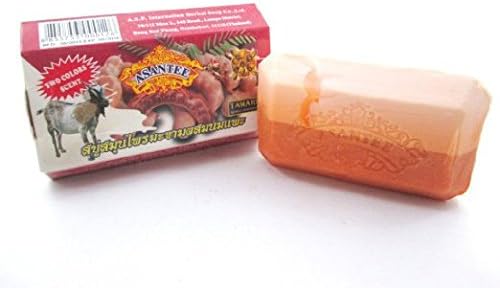 Asantee Herbal Tamarind &amp; Goat Milk Soap Whitening, Anti Acnes, Wrinkles and Agining 135g Pack of 3 Pcs