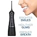 Cordless Water Flosser for Teeth - Smile Brighter with a Portable Waterflosser - Rechargeable Water Flosser/Oral Irrigator with 2 Heads, Travel Case and USB Charger