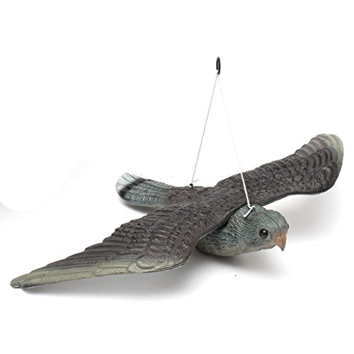 MonkeyJack 2x Lifelike Hawk & Crow Decoy Hunting Trap Garden Scarer Weed Pest Control - Thumbnail 4