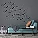 Unomor Halloween Decorations Bat Wall Decorations 60PCS 3D Bats Wall Decal, Halloween Home Window Decorations-60PCS/4 Size