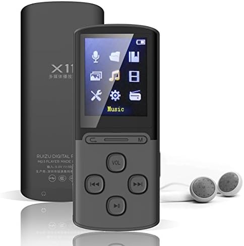 Eleston MP3 Music Player,1.8 LCD HiFi Lossless Sound Media Player Built-in 8GB Support Expandable Micro SD Card to 64GB,48 Hours Playback with Voice Rocorder/FM Radio/Video/HD Sound Quality Earphone