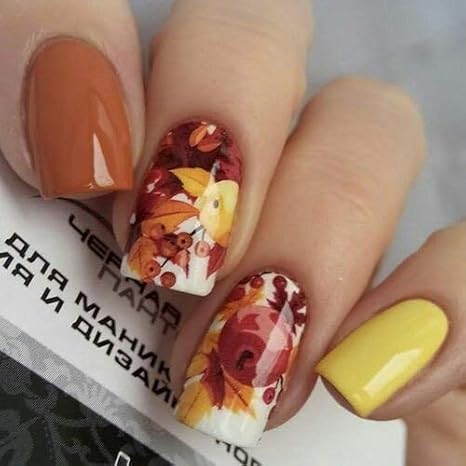 Amazon Com 12 Sets Autumn Season Spring Fall Yellow Leaves