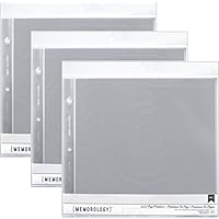 3-Pack - American Crafts 12-Inch by 12-Inch Page Protectors (10 pages per pack)