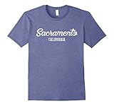 Mens Sacramento T Shirt - California Souvenir Landmark Gift Shirt XL Heather Blue