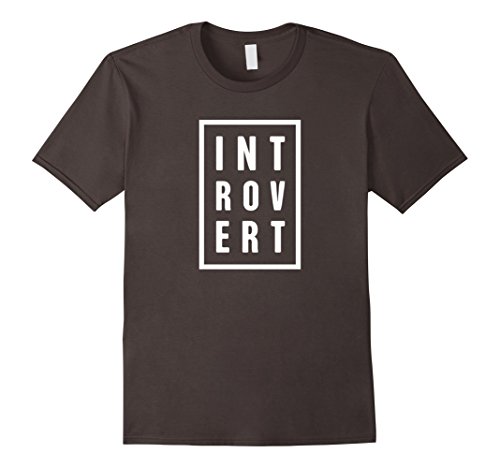 Mens INTROVERT T-Shirt Medium Asphalt