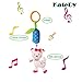 Katedy Toy 4 Packs Rattle Cat Seat Hanging Bell for Newborn Toddlers Playing Handbells Use for Baby Car Crib Stroller Adorable Animal Wind Chime for Tag Along Travel