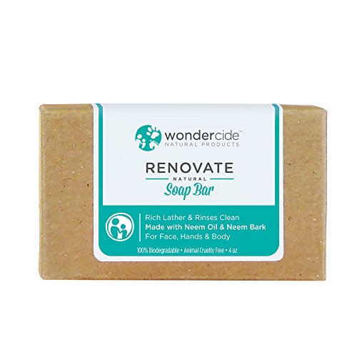 Wondercide Renovate Natural Soap Bar - Exfoliating - Neem Bark - 4.3 oz