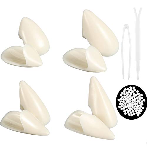 Set of 8 Vampire Teeth 4 Size Halloween Cosplay Fangs Fake Teeth with