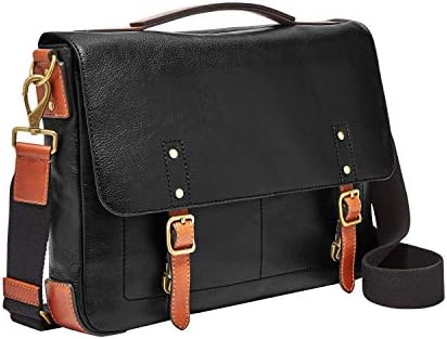 fossil defender leather briefcase