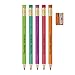 Paper Mate Handwriting Triangular Wood case Pencil Set with Sharpener, HB #2, Fun Barrel Colors, 6 Count (2017521)