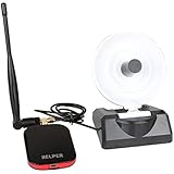 RELPER 150Mbps Ralink3070 Chipset High-power 1000MW Long Range Wireless-N Wifi Network Adapter With High Senitivity clipper dual Antennas Support Linux/mac/win7