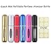 6 Pack-5ml Portable Mini Refillable Empty Perfume Atomizer Spray Bottle Easy to Fill Scent Aftershave Pump Case for Travel Outgoing Purse Multicolor (One Set of 6pcs)