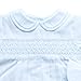 Petit Ami Baby Boys' Bubble with Smocking and Faggoting, Newborn, Blue