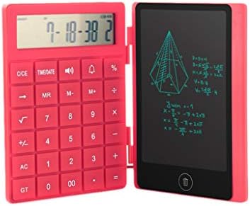 YUYOUG 6.0 Inch Single Color LCD Calculator Writing Pad Digital Stylus Drawing Tablet Counter E-Writing Pad Electronic Graphic Board (Red)