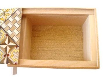 Yosegi Japanese Puzzle Box 5 sun - 27 steps