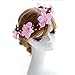 Love Sweety Lily Flower Crown with Adjustable Ribbon for Wedding HH9