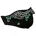 ZAN Headgear 1/2 Face Glow In The Dark Neoprene Mask Venetian Swirl