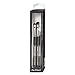 da Vinci Cosmetics Series 4802 Classic Monochrome Look Brush Set with Eye-Definer, Blender, and Applicator, Multiple Sizes, 46.2 Gram, 3 Brushes