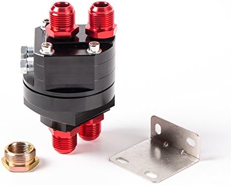 ほとんどの車に オイル ブロック フィルター移動式 サンドイッチ 油温 油圧計 センサー An10 汎用 センター ボルト Mx1 5 3 4x16 レッドブラック