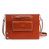 iPad Pro 12.9 2017 Case, FYY Luxurious Genuine Leather Case All-Powerful Cover for (2017 Released) Brown