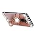 Galaxy S9 Plus Case Mirror, Miniko(TM) 3D Luxury Bling Glitter Diamond Crystal Ring Holder Stand Kickstand Mirror Phone Case Cover for Samsung Galaxy S9 Plus Rose Gold Pink