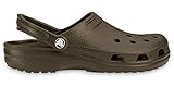 Crocs Unisex Classic Clogs, Chocolate, 6D