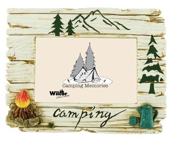 Camping Theme Photo Frame, 4x6 (Raised Accents)