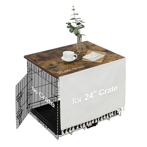 Dog Crate Topper Rustic Brown