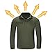 FREE SOLDIER Men's Outdoor Tactical Long Sleeve Polo Shirts Golf Shirt