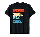 Legend Since May 2005 14th Birthday Gift 14 Years Old Shirt