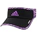 adidas Women's Adizero II Visor, Black/Shock Purple/Raffia Print, One Size