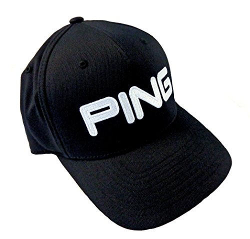 Ping Mens Ping tour Structured Men's Hat, black/White S/M, Small/Medium