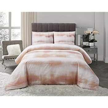Amazon Com Vince Camuto Home Lyon King 3 Piece Grey White Duvet