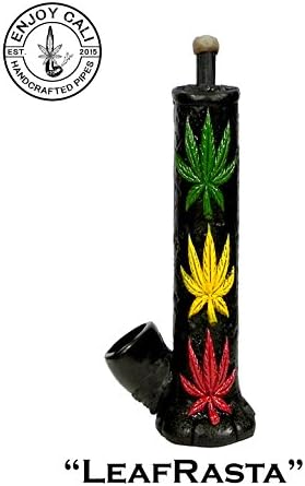 Handmade Tobacco Pipe Art Collectible Smoke functional "3LeafRasta" Collection