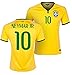 Brazil Neymar #10 Home Kids Soccer Jersey All Youth Sizes Ages (9-8)