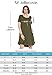 JollieLovin Women's Pockets Casual Swing Loose T-Shirt Dress (Lake Blue, 3X)