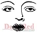 Deep Red Stamps Bette Davis Eyes Rubber Stamp