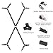 RoseJeopal Bed Sheet Suspenders Crisscross Adjustable Fitted Sheet Holder Straps with Heavy Duty Gripper Clips Fit for Twin/Twin XL/Full/Full XL/Queen/King/California King