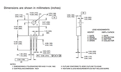 Bridgold 50pcs 10Types IRF Series Mosfet transistors Assortment Kit