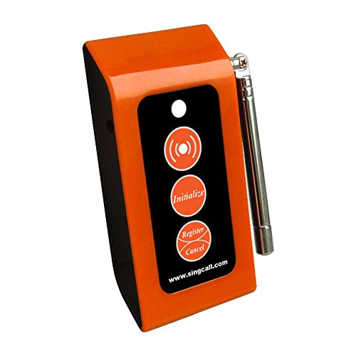 SINGCALL Home Caring Alarm System,Nurse Call,Oval Rounded Shape with Lightweight, More Convenient,Fit for Old, Patients or Children,Include A Caregiver Receiver and 2 Necklace Pagers(APE160).