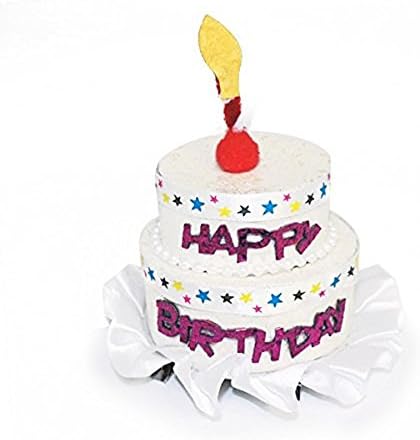 HAPPY BIRTHDAY! Cake Hair Clip (White)