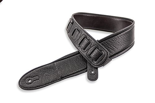 Walker & Williams G-24 Rich Cognac Brown Guitar Strap with Padded Glove Leather Back - Thumbnail 2