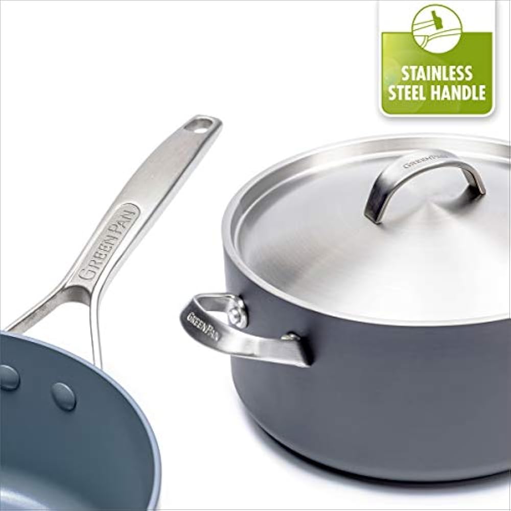 Greenpan Paris 2 Quart Nonstick Dishwasher Safe Ceramic Covered Sauce