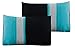 Chezmoi Collection Napa 7-Piece Luxury Leaves Scroll Embroidery Bedding Comforter Set (King, Teal/Gray/Black)