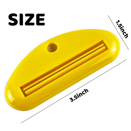 LOKiVE Toothpaste Tube Squeezer Dispenser, 9 Pcs Plastic Tube Squeezer Holder Toothpaste Clips for Saving Toothpaste Facial Cleanser Creams Paint